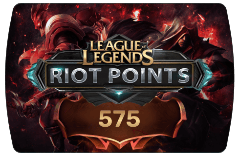 League of Legends (LoL) – 575 RP (Riot Points)