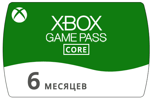 Xbox Game Pass Core 6 месяцев (Индия)