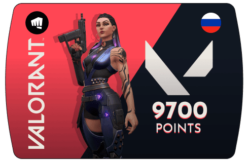 Карта пополнения Valorant Points –  9700 VP