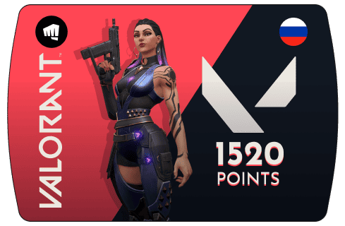 Карта пополнения Valorant Points –  1520 VP