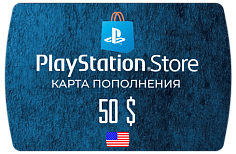 PlayStation Store Карта оплаты 50$ (USD/США)