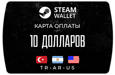 Пополнение Стим кошелька на 10 $ - Steam Wallet Card